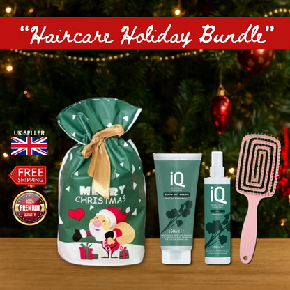 IQ 10 in 1 Spray  & Blow Dry Cream with Hair Brush + Christmas Gift Bag 🎁