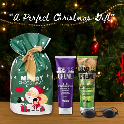 Pro Tan Beaches & Crème Serum & Gelee + Goggles + Christmas Gift Bag 🎁