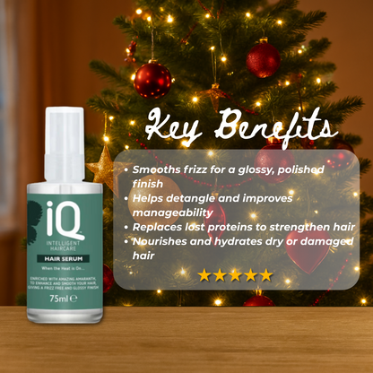IQ Intelligent Haircare Hair Serum 75ml + Christmas Gift Bag 🎁