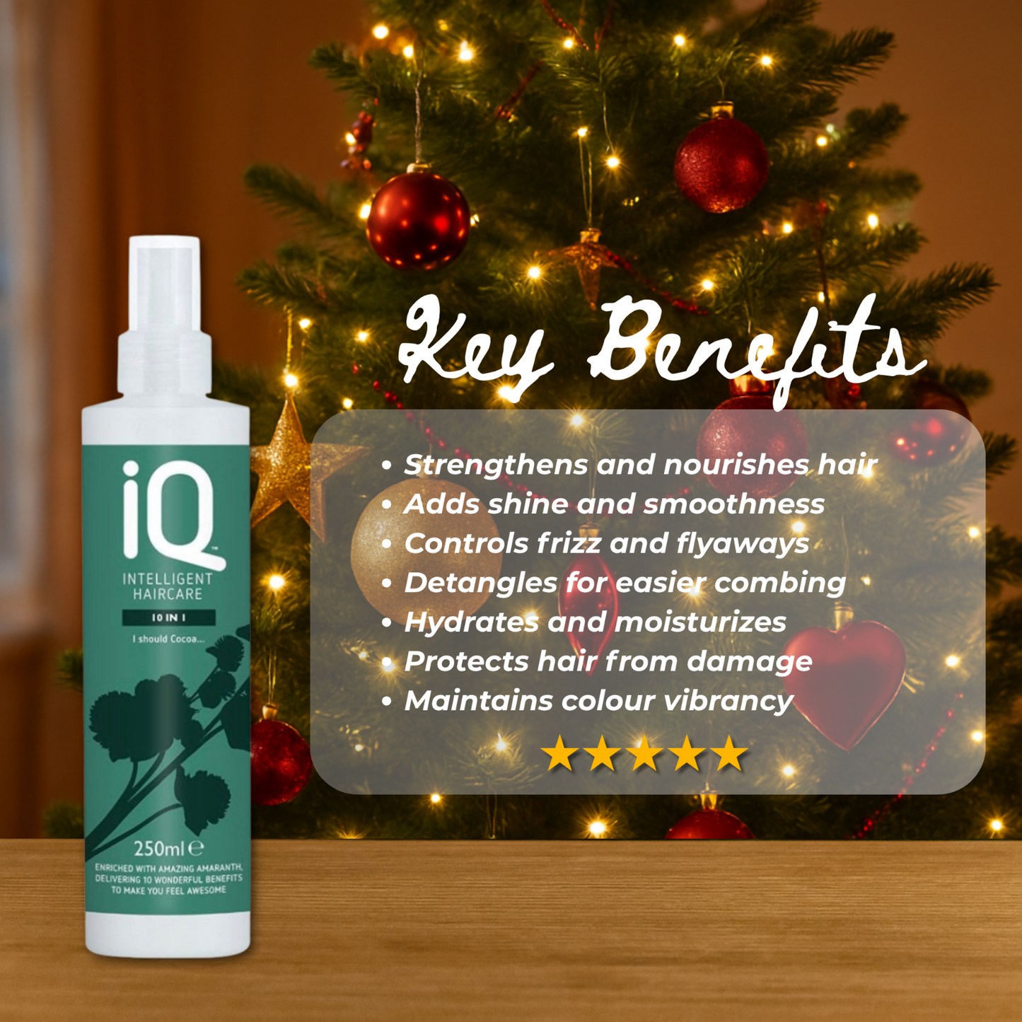 IQ Intelligent Haircare 10 in 1 Spray 250ml + Christmas Gift Bag 🎁