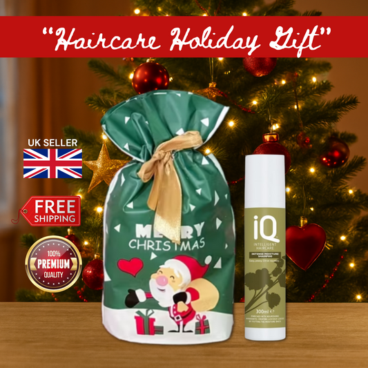 IQ Intelligent Haircare Intense Moisture Shampoo 300ml + Christmas Gift Bag 🎁