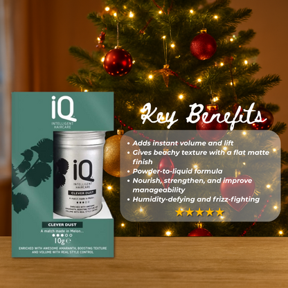 IQ Intelligent Haircare Hair Clever Dust 10g + Christmas Gift Bag 🎁