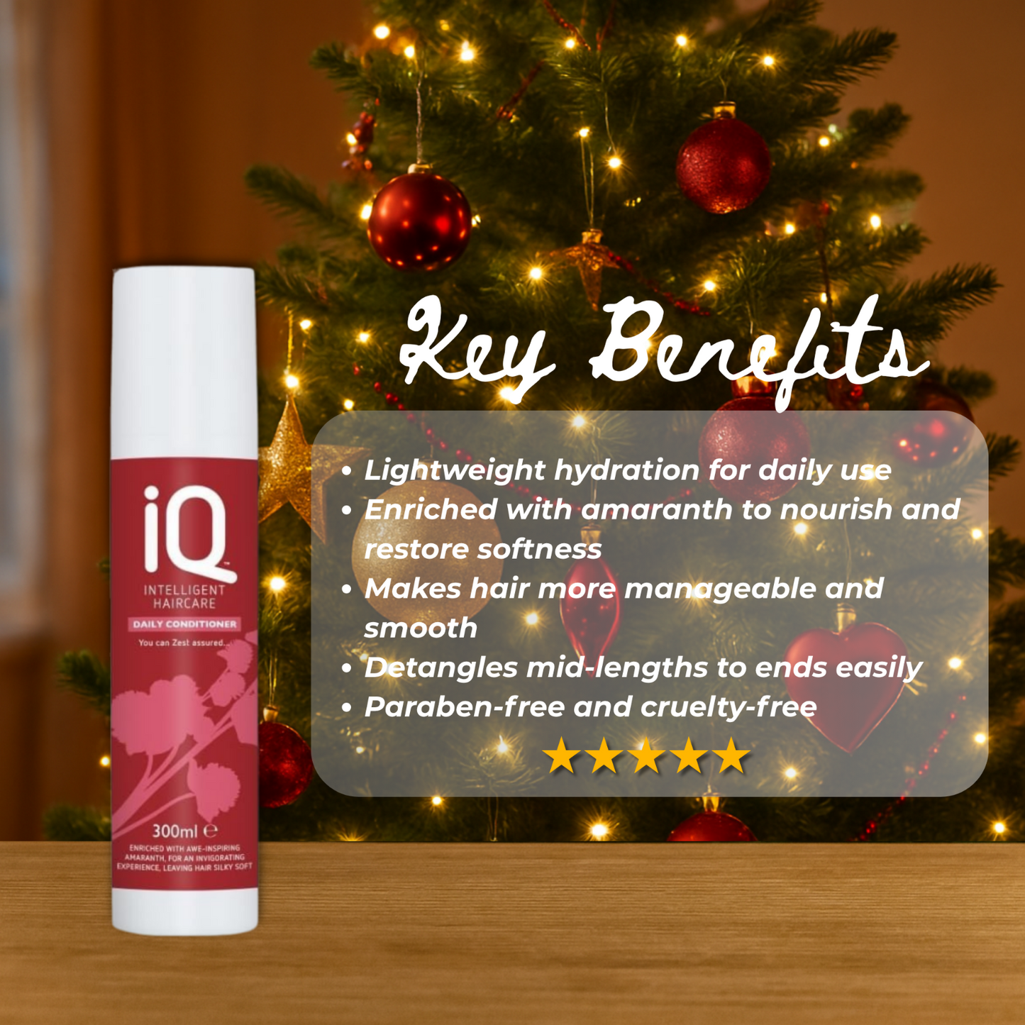 IQ Intelligent Haircare Daily Conditioner 300ml + Christmas Gift Bag 🎁