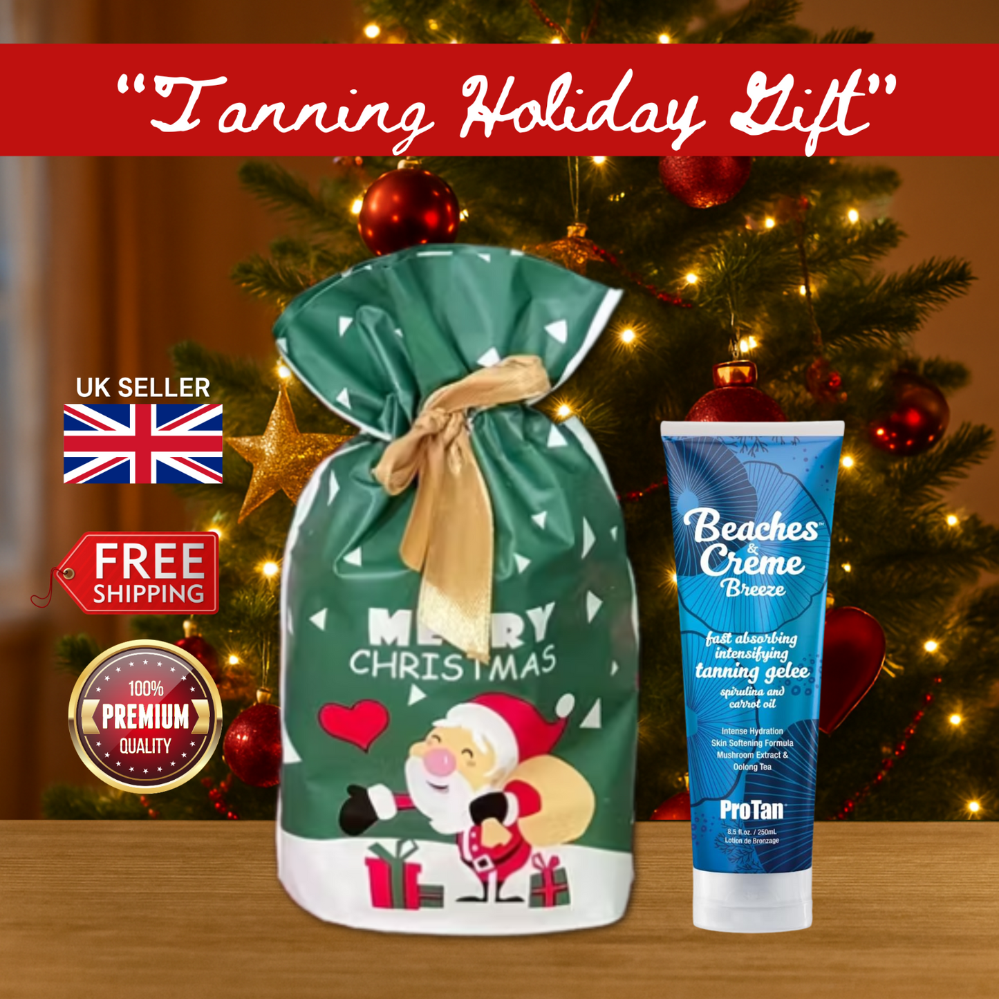 Pro Tan Beaches & Crème Breeze Tanning Gelee 250ml + Christmas Gift Bag 🎁
