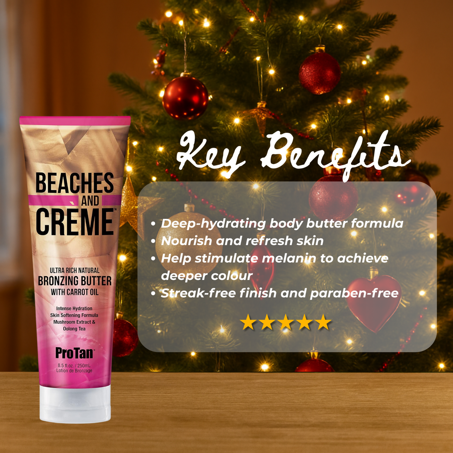 Pro Tan Beaches & Crème Ultra Rich Natural 250ml + Christmas Gift Bag 🎁
