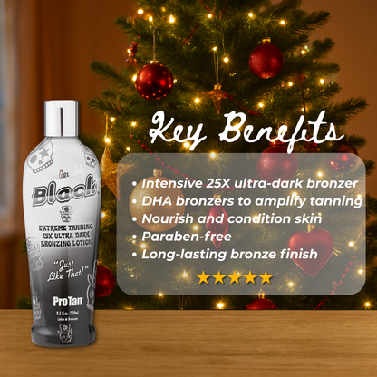 Pro Tan Unbelievably Black 250 ml with Christmas Gift Bag 🎁