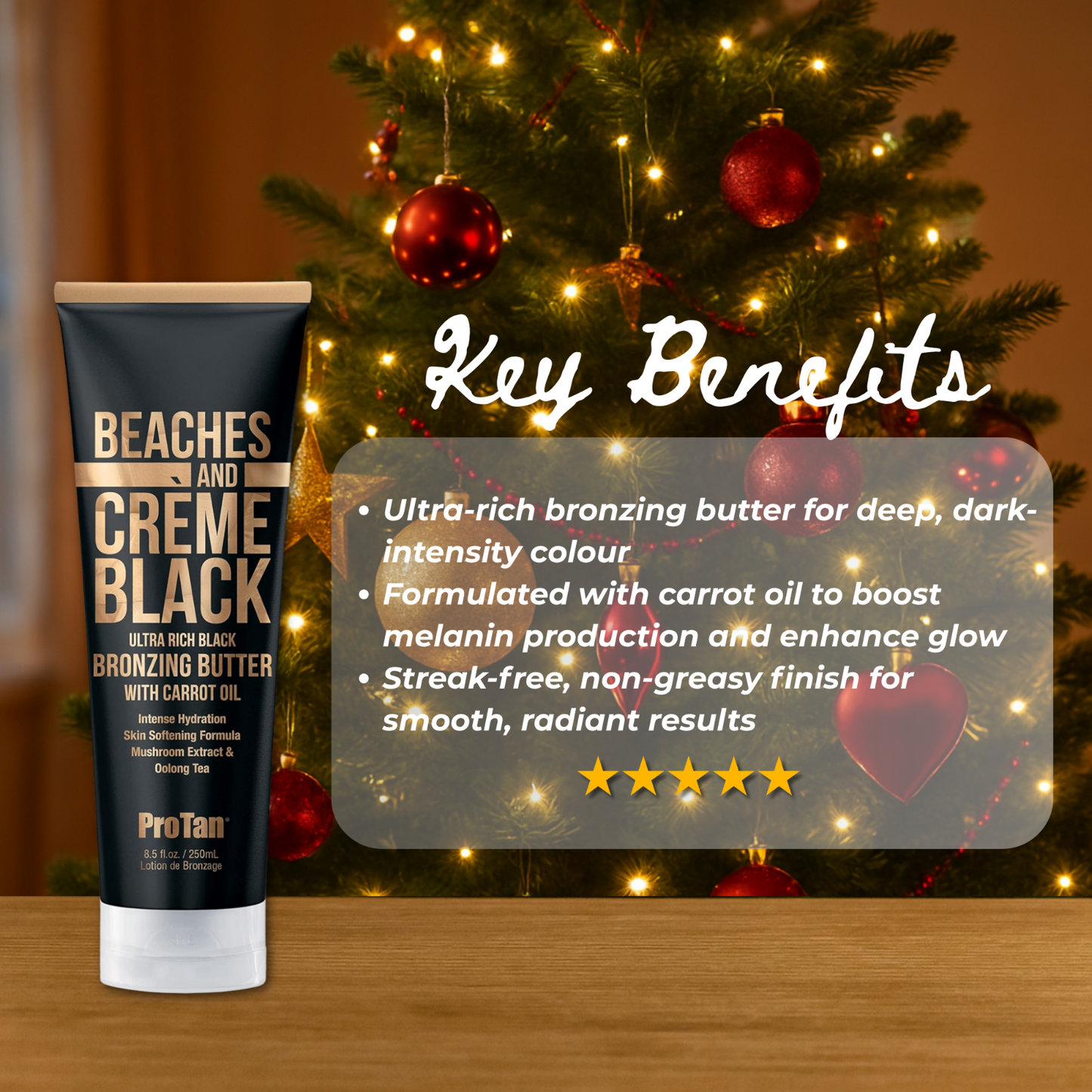Pro Tan Beaches & Crème Ultra Rich Black 250 ml + Christmas Gift Bag 🎁