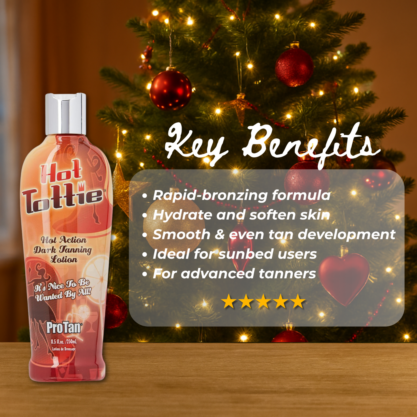 Pro Tan Hot Tottie Dark Tanning Lotion 250ml + Christmas Gift Bag 🎁