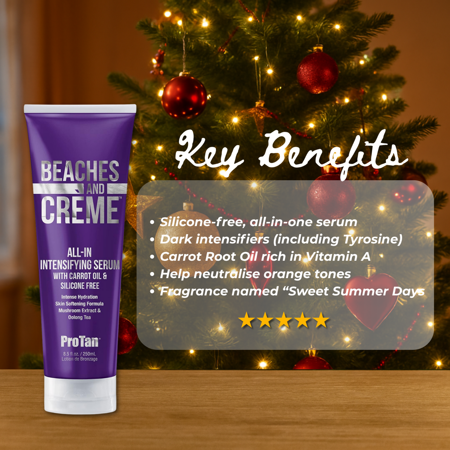 Pro Tan Beaches & Crème All-In Intensifying Serum 250ml + Christmas Gift Bag 🎁