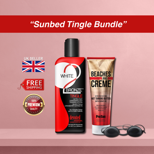 Devoted Creations Tingle + Pro Tan Ultra Sizzling Hot + Goggles Tingling Set