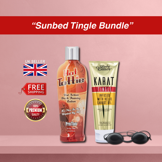 Pro Tan Hot Tottie with Body Butter Tingle + Goggles Tingling Sunbed Set