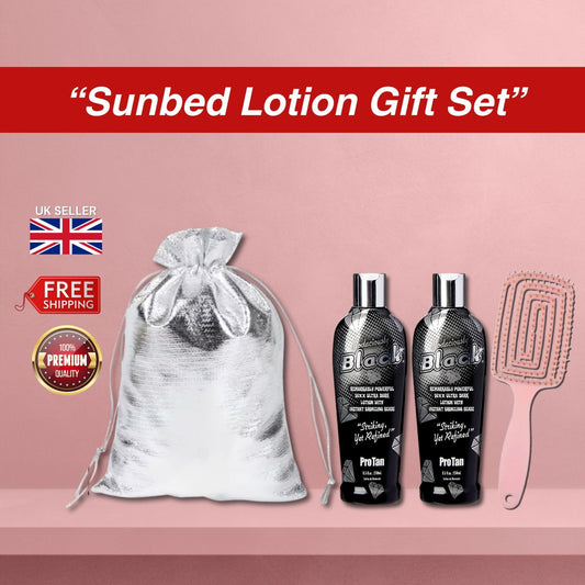 2x Pro Tan Bodaciously Black 250ml  with Hair Brush Set + Gift Bag 🎁