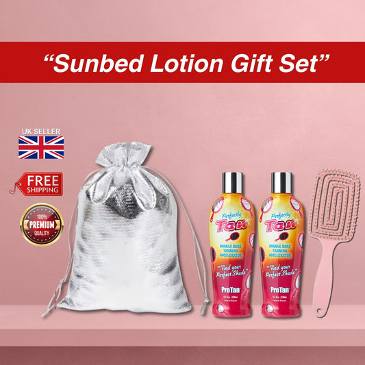 2 x Pro Tan Perfectly Tan 250ml with Hair Brush Set + Gift Bag 🎁