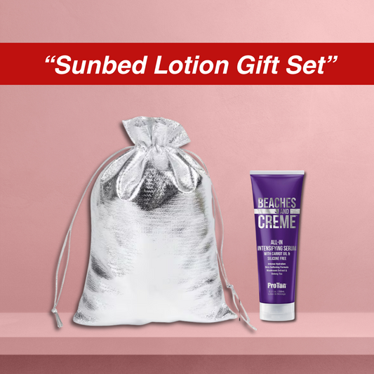 Pro Tan Beaches & Crème All-In Serum 250ml Indoor Lotion with Gift Bag