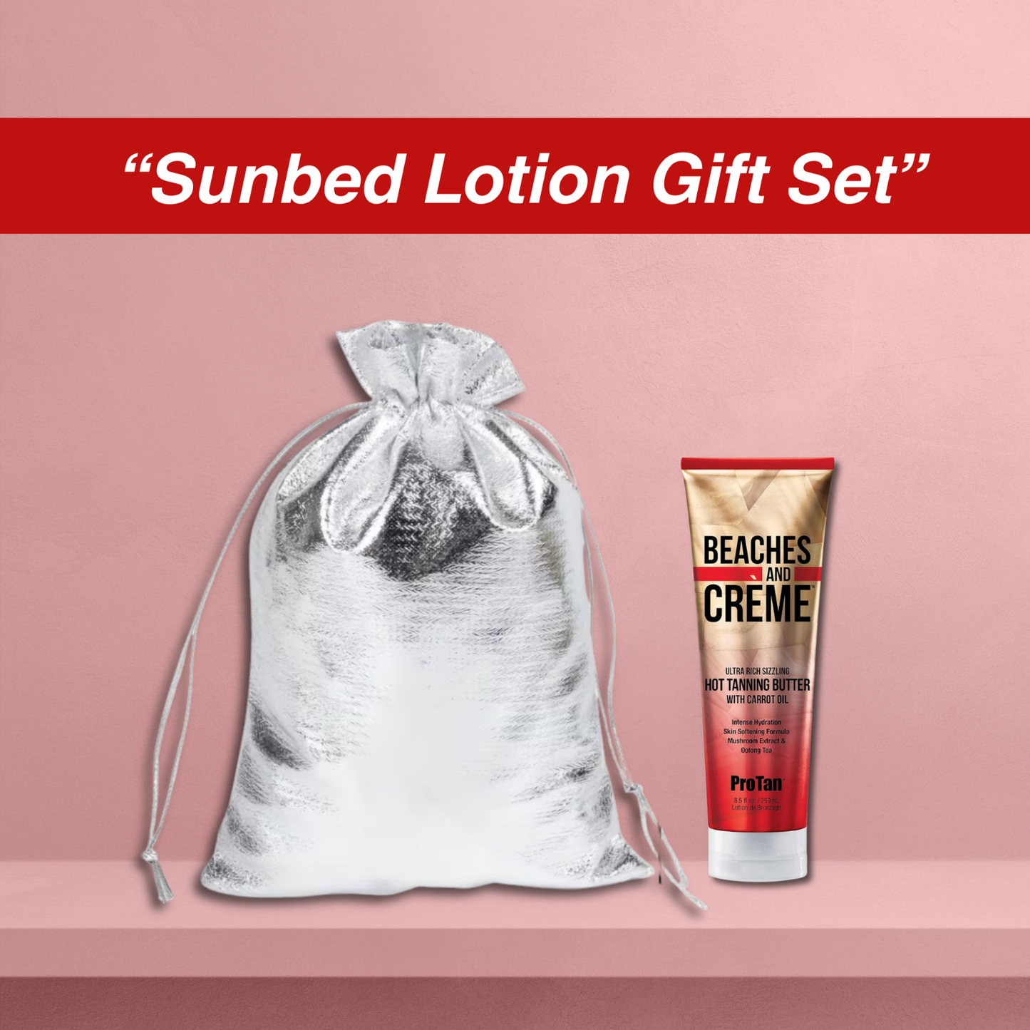 Pro Tan Beaches & Crème Ultra Rich 250ml Indoor Lotion with Gift Bag🎁