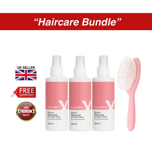 3 × Incredilox Hair Care Spray 125ml + Incredilox Hair Brush – Personal Care Set