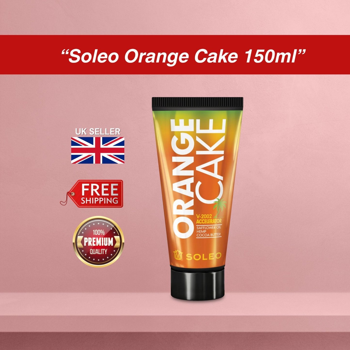 Soleo Orange Cake Sunbed Tanning Lotion 150ml
