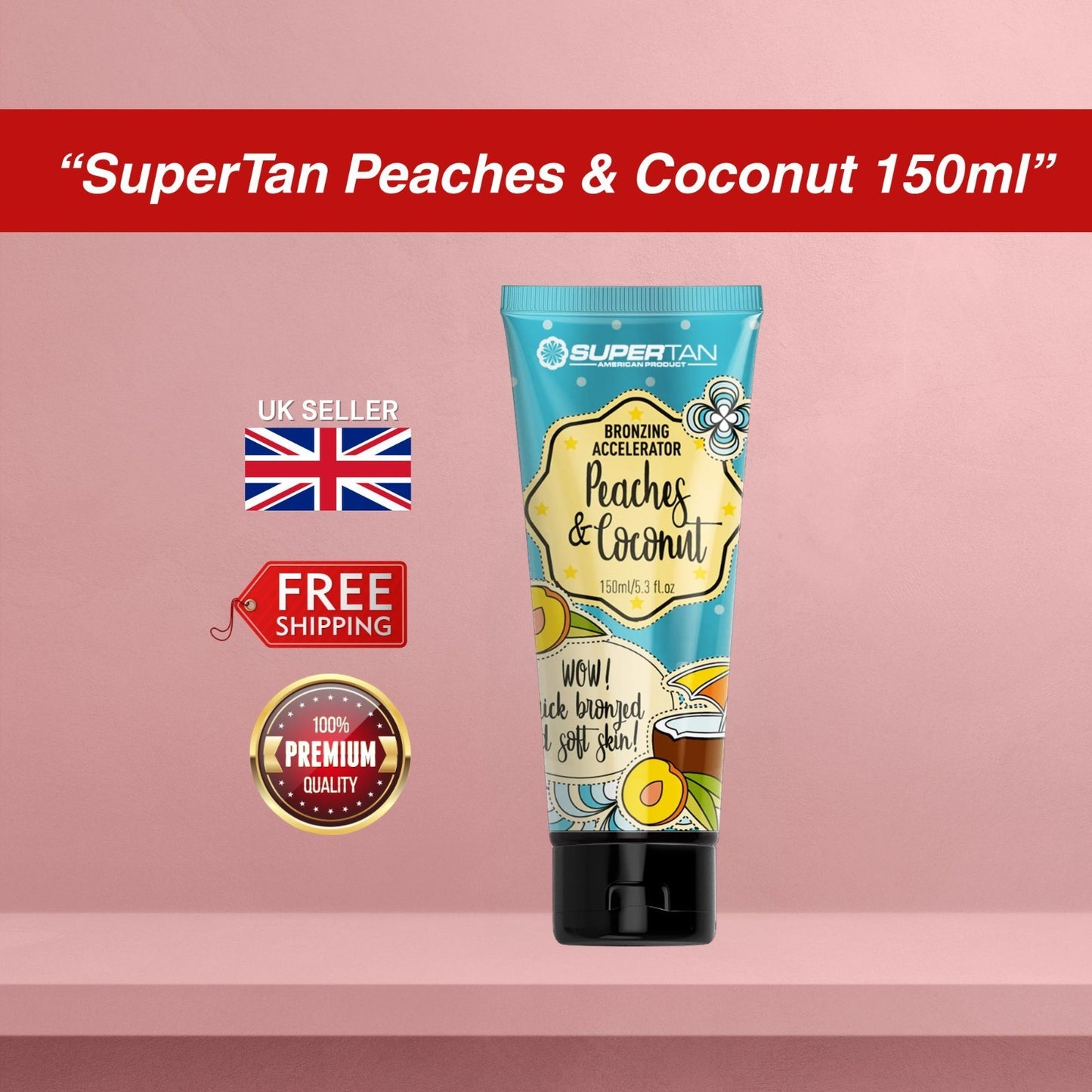 SuperTan Peaches & Coconut Sunbed Accelerator 150ml