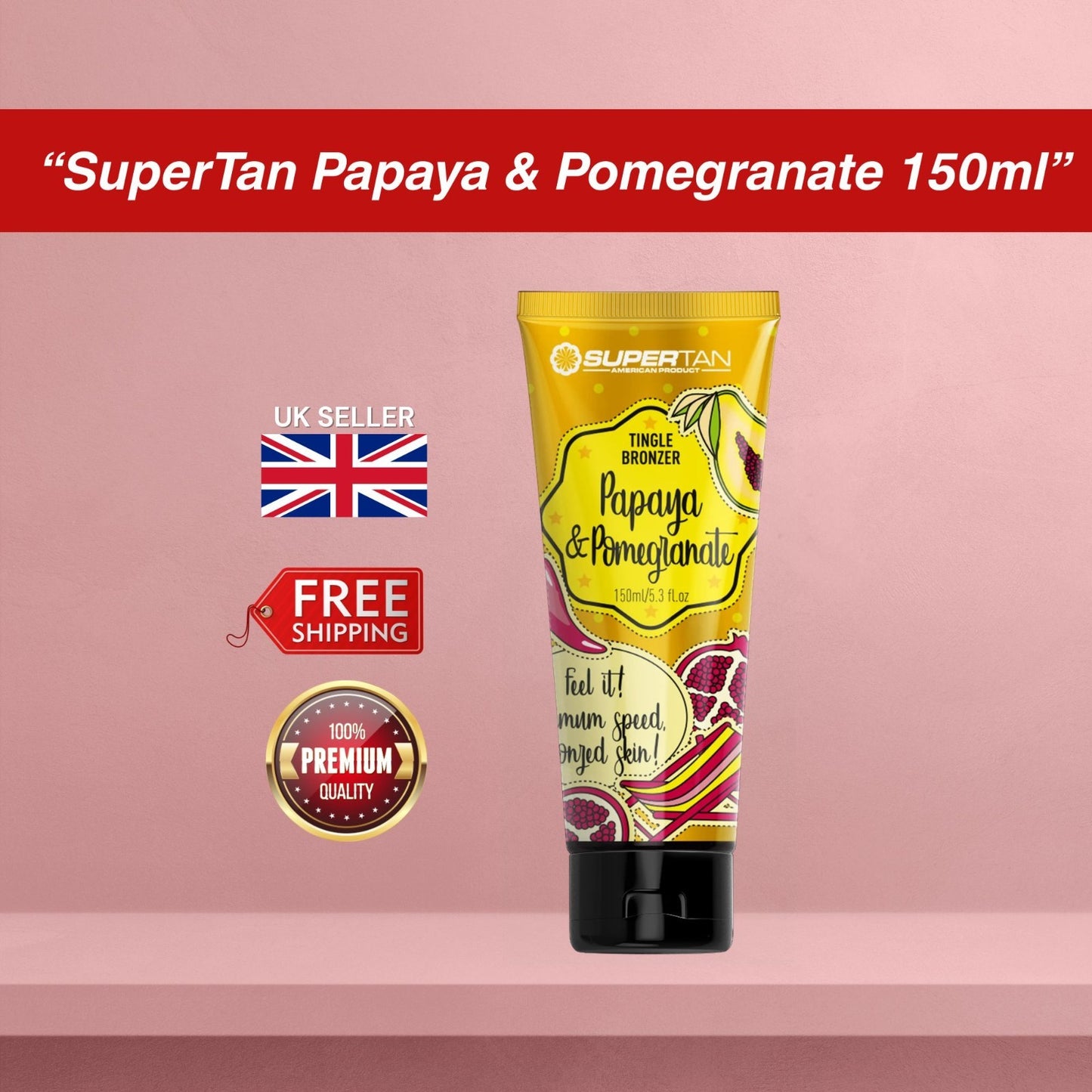 SuperTan Papaya & Pomegranate Sunbed Accelerator 150ml