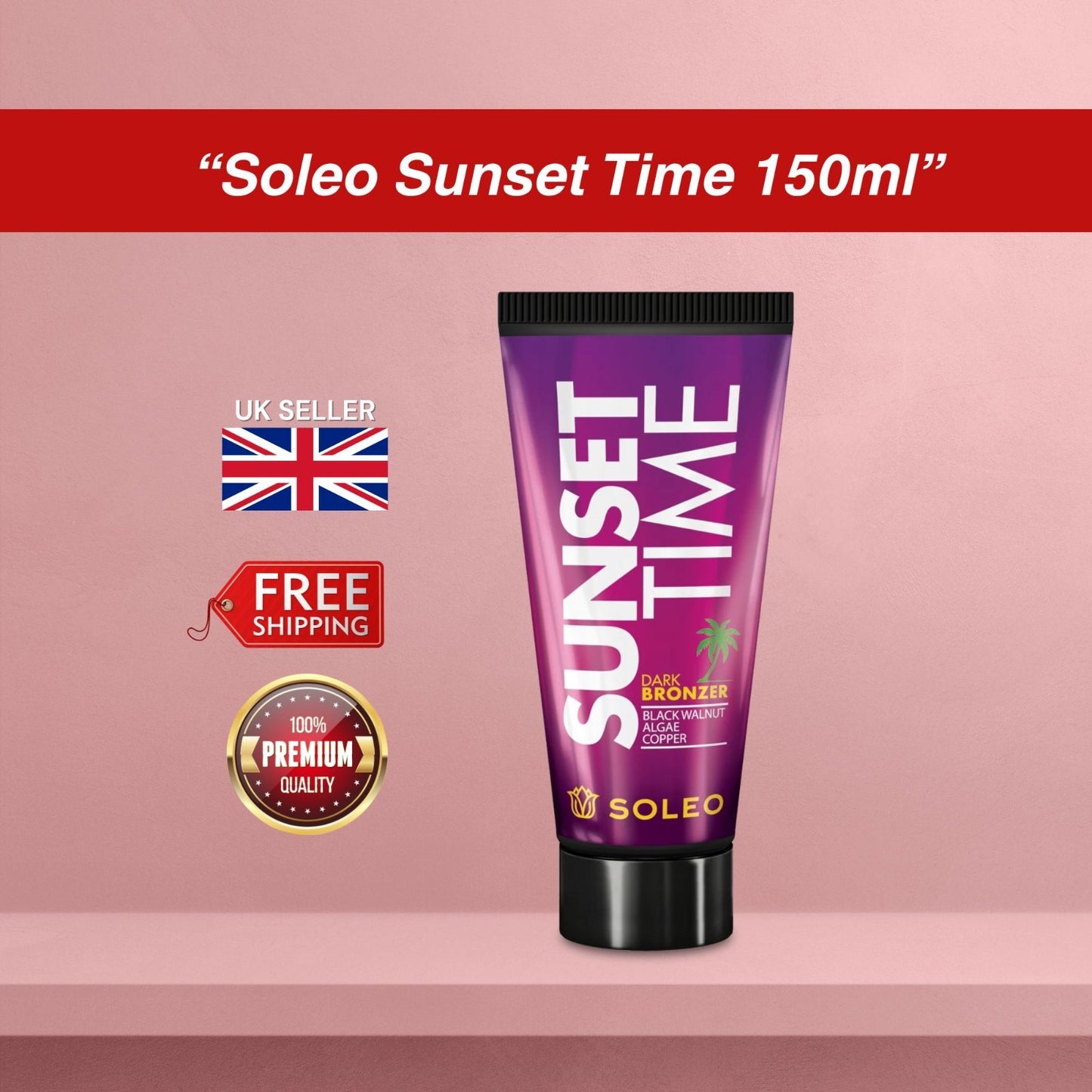 Soleo Sunset Time Sunbed Bronzer Lotion 150ml