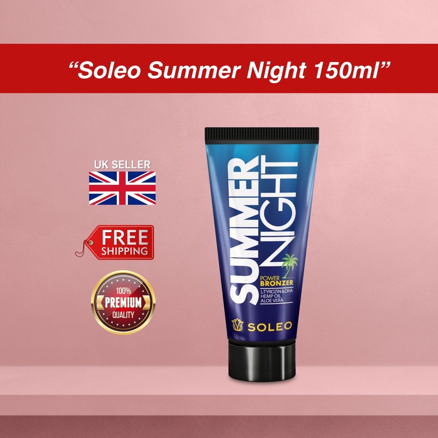 Soleo Summer Night Sunbed Bronzer Lotion 150ml