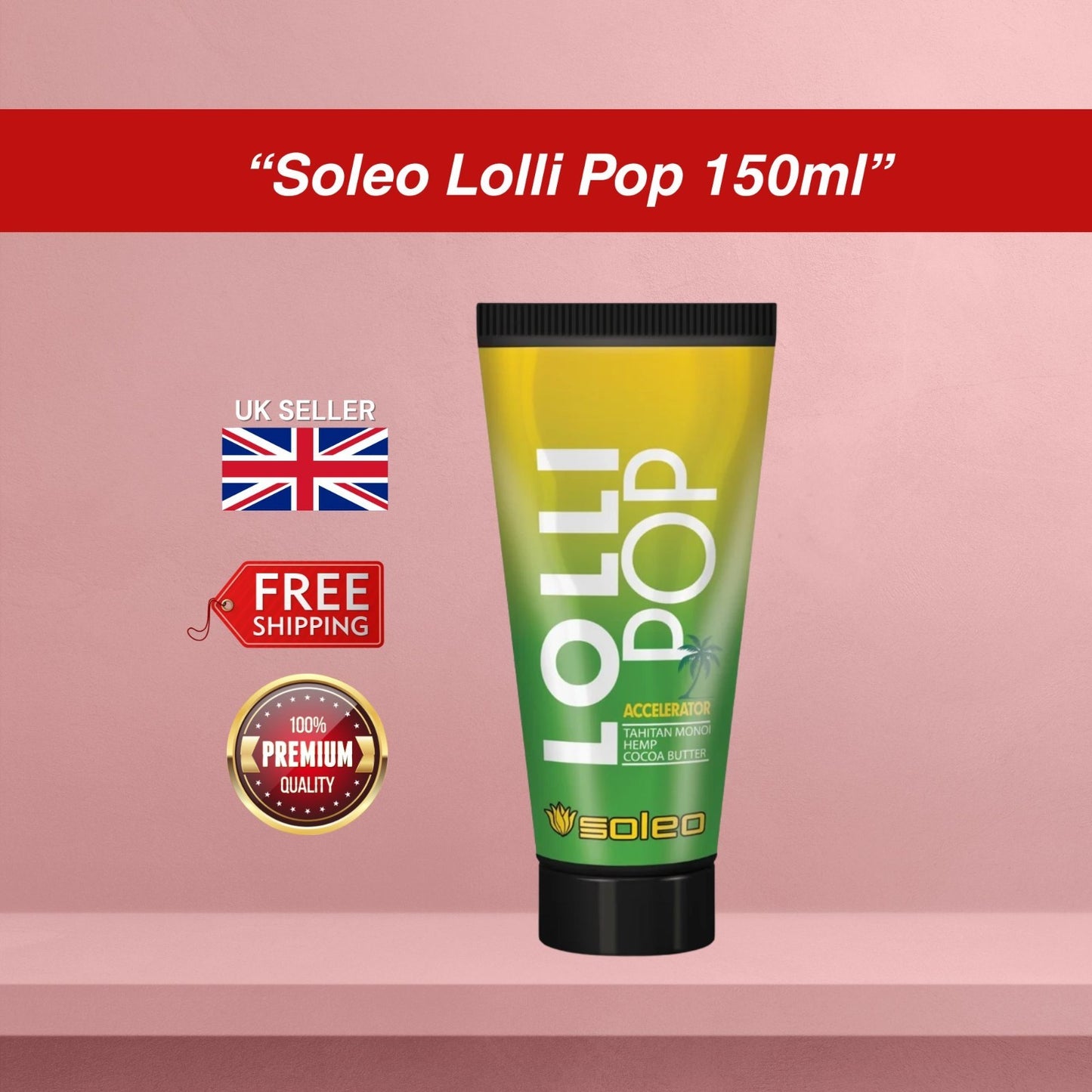 Soleo Lolli Pop Sunbed Bronzer Lotion 150ml