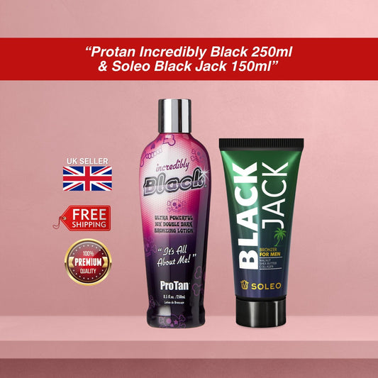 ProTan Incredibly Black 250ml & Soleo Black Jack 150ml Bundle