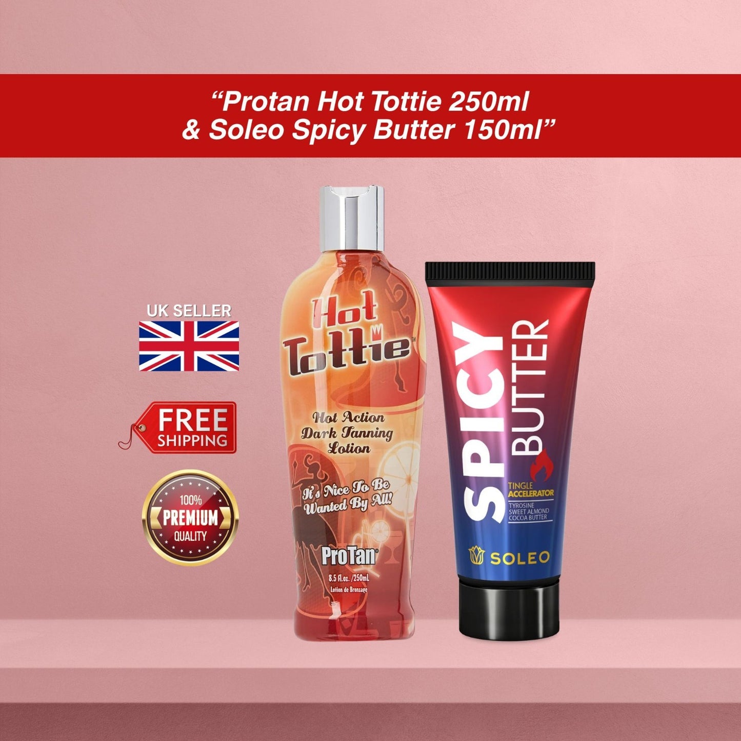 ProTan Hot Tottie 250ml & Soleo Spicy Butter 150ml Bundle