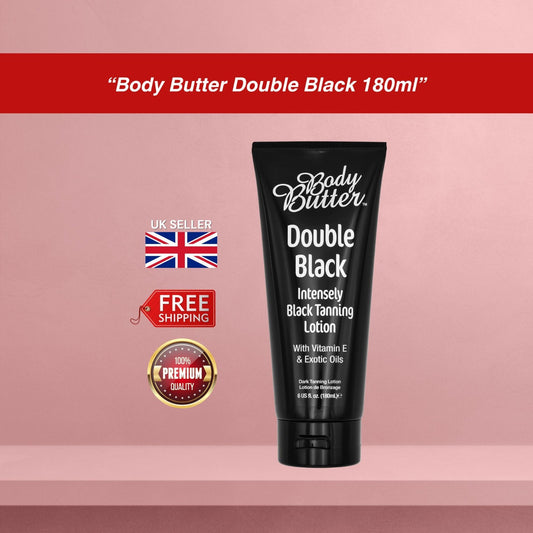 Body Butter DOUBLE BLACK Intensely Black Sunbed Tanning Lotion 180ml