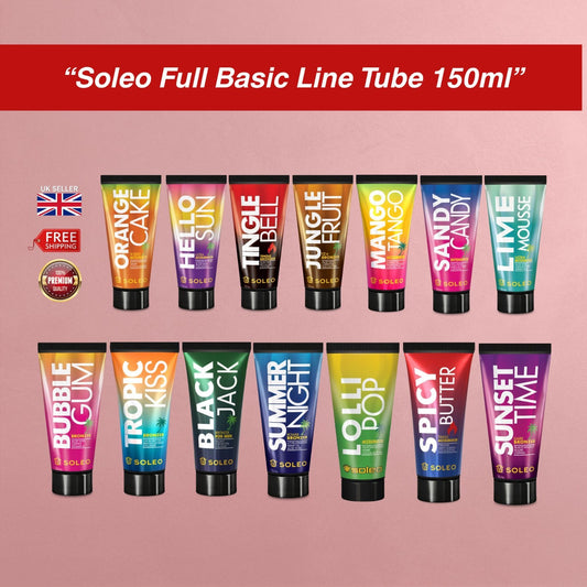 Soleo Basic Line Sunbed Tanning Lotion 150ml | Bronzer, Accelerator & Tingle