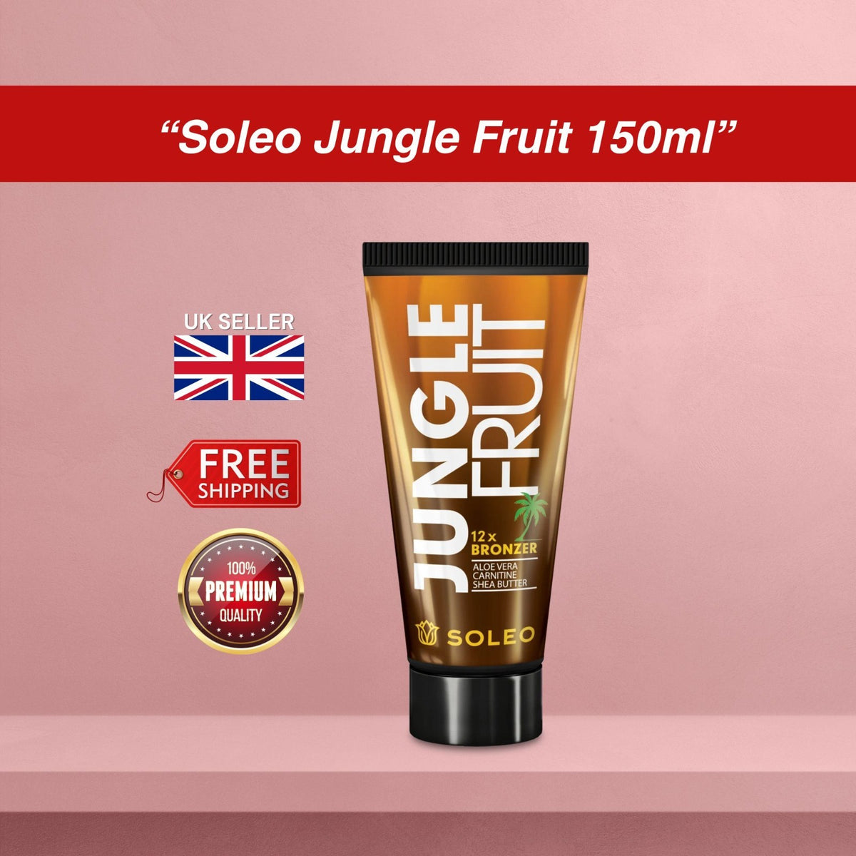 Soleo Basic Line Sunbed Tanning Lotion 150ml | Bronzer, Accelerator & Tingle