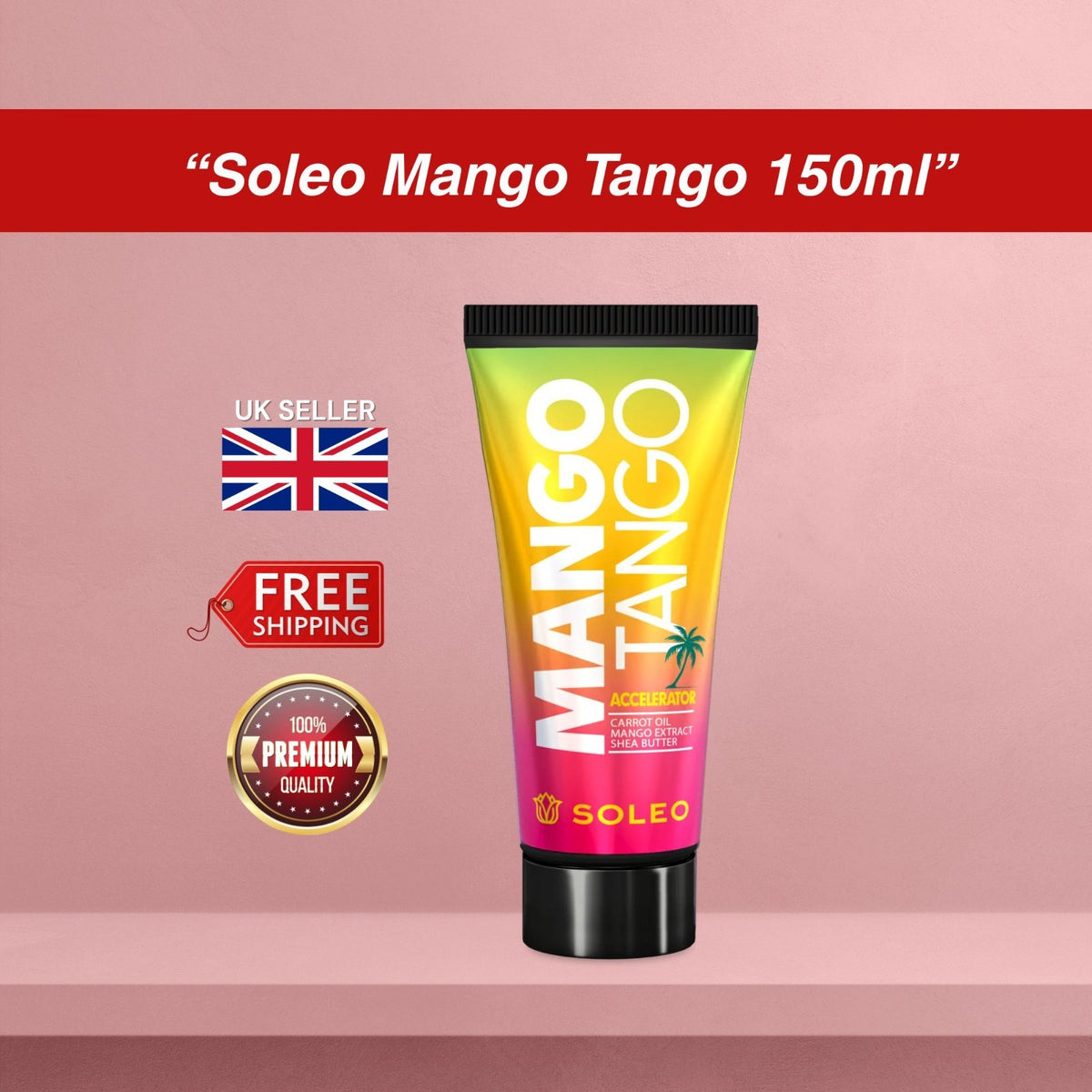 Soleo Basic Line Sunbed Tanning Lotion 150ml | Bronzer, Accelerator & Tingle
