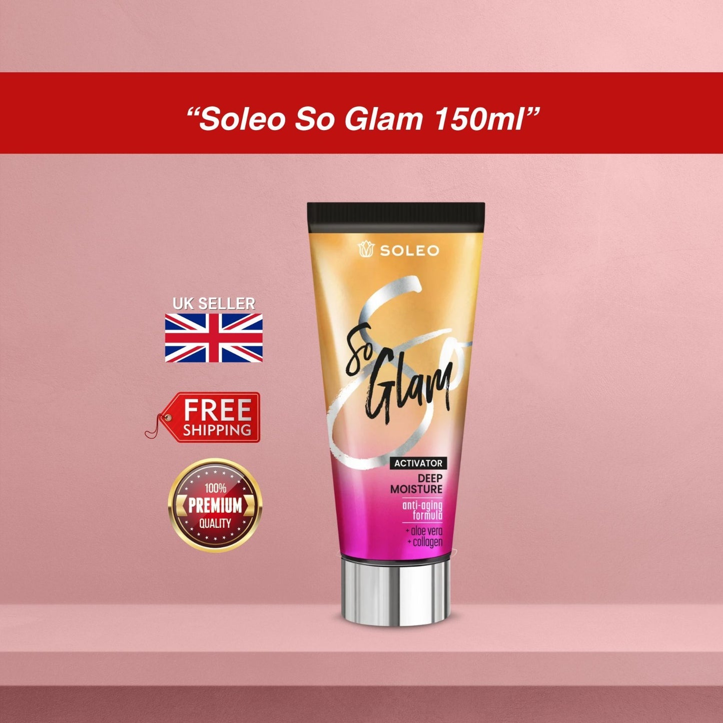 Soleo So Glam 150ml | Indoor Tanning Lotion