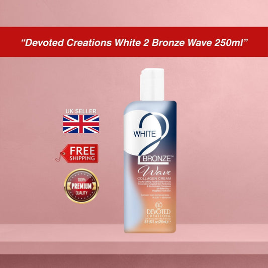 Devoted Creations White 2 Bronze Wave Collagen Sunbed Tanning Accelerator 250ml