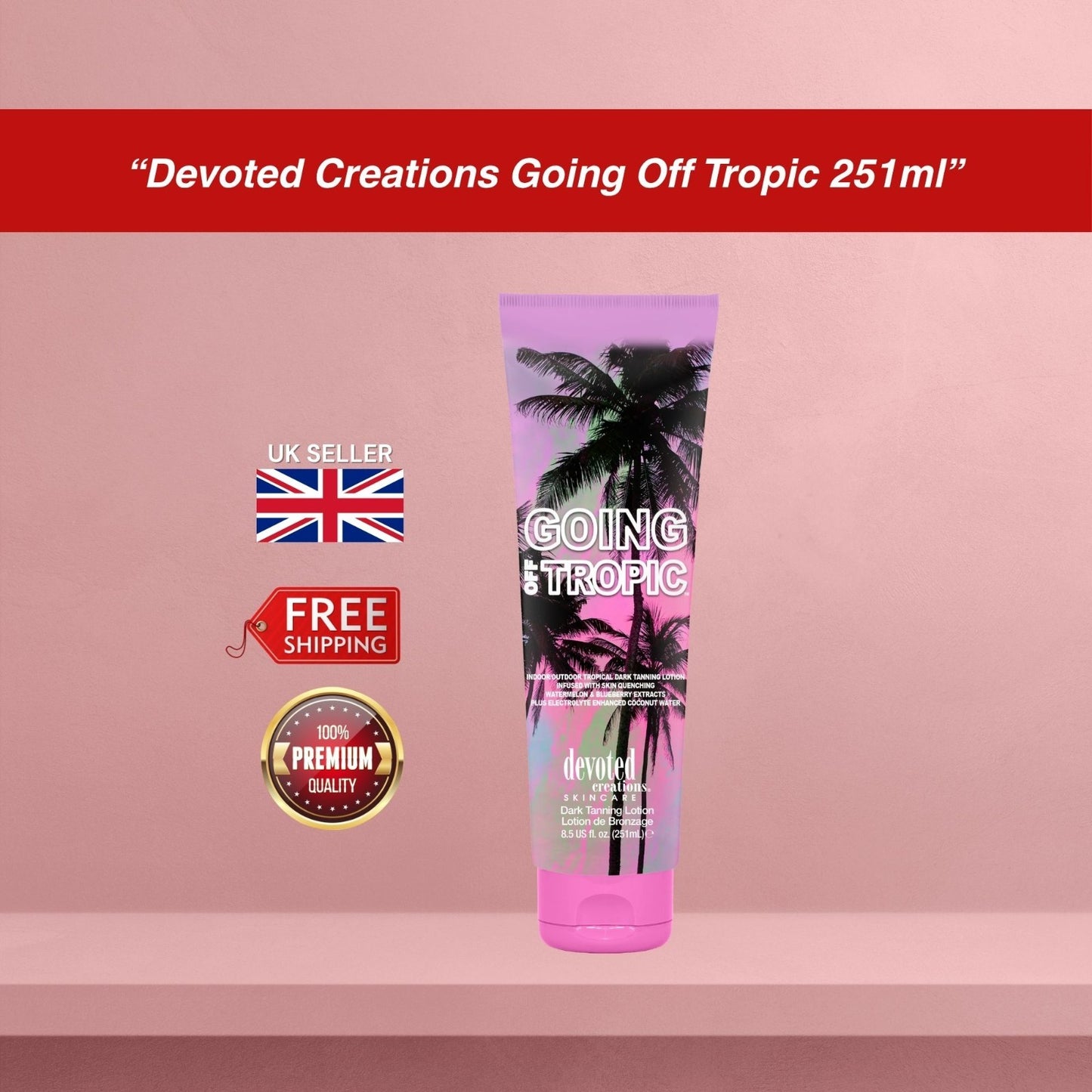 Devoted Creations Going Off Tropic Accelerator Sunbed Tanning Lotion 251ml