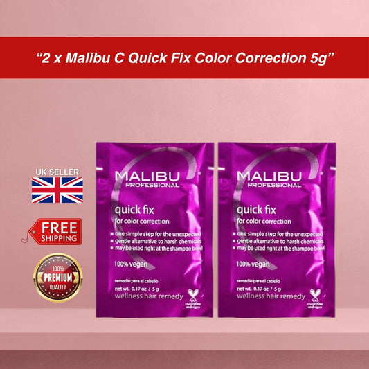 Malibu C  Quick Fix Color Correction Treatment 5g Single Sachet  Twin Pack