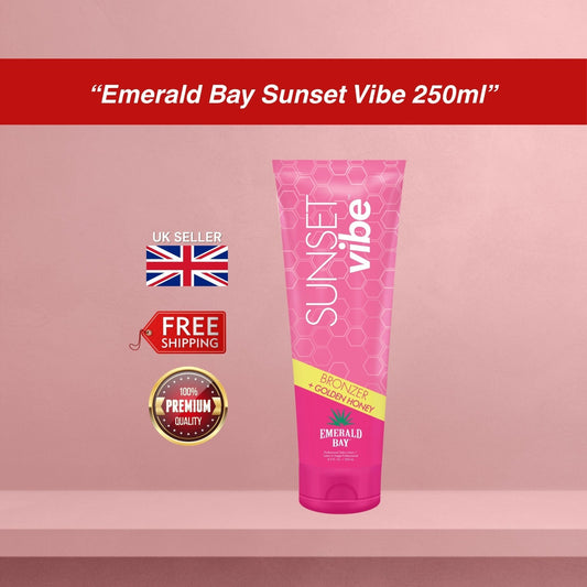 Emerald Bay Sunset Vibe DHA Bronzer Sunbed Tanning Lotion Cream 250ml
