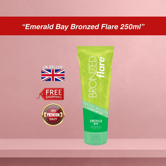 Emerald Bay Bronzed Flare Natural Bronzer Sunbed Tanning Lotion Cream 250ml