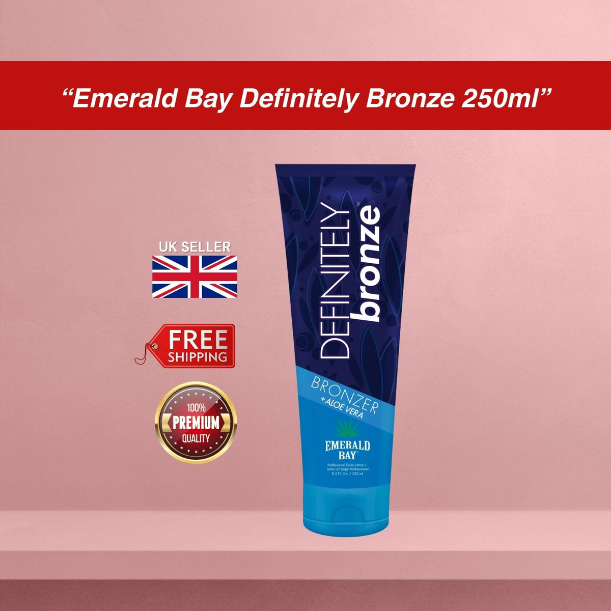 Emerald Bay Definitely Bronze Bronzer Bronzing Sunbed Tanning Lotion Cream 250ml
