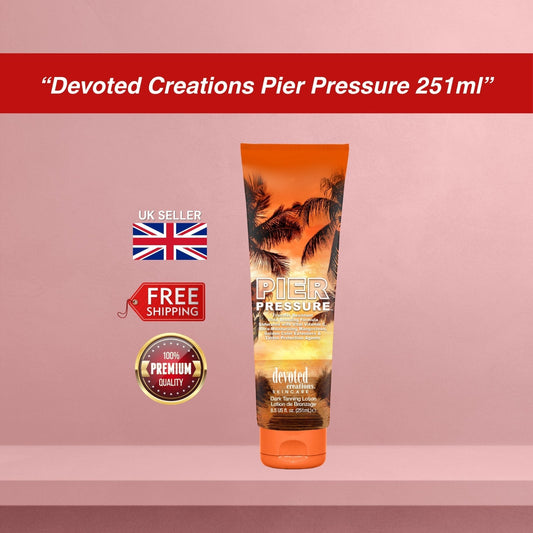 Devoted Creations Pier Pressure Bronzer Sunbed Tanning Lotion Cream 251ml