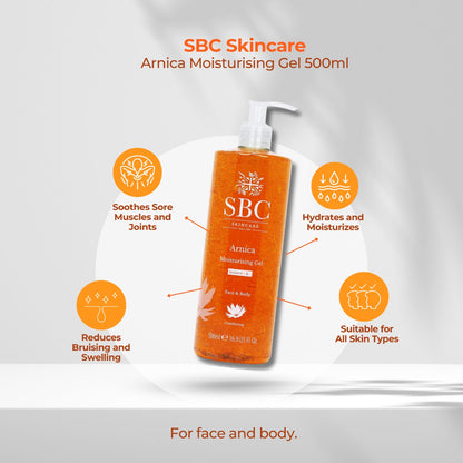 SBC Arnica Moisturising Gel 500ml with Arnica Wintergreen Thermal Rub 100ml - For Deep Muscle Relief