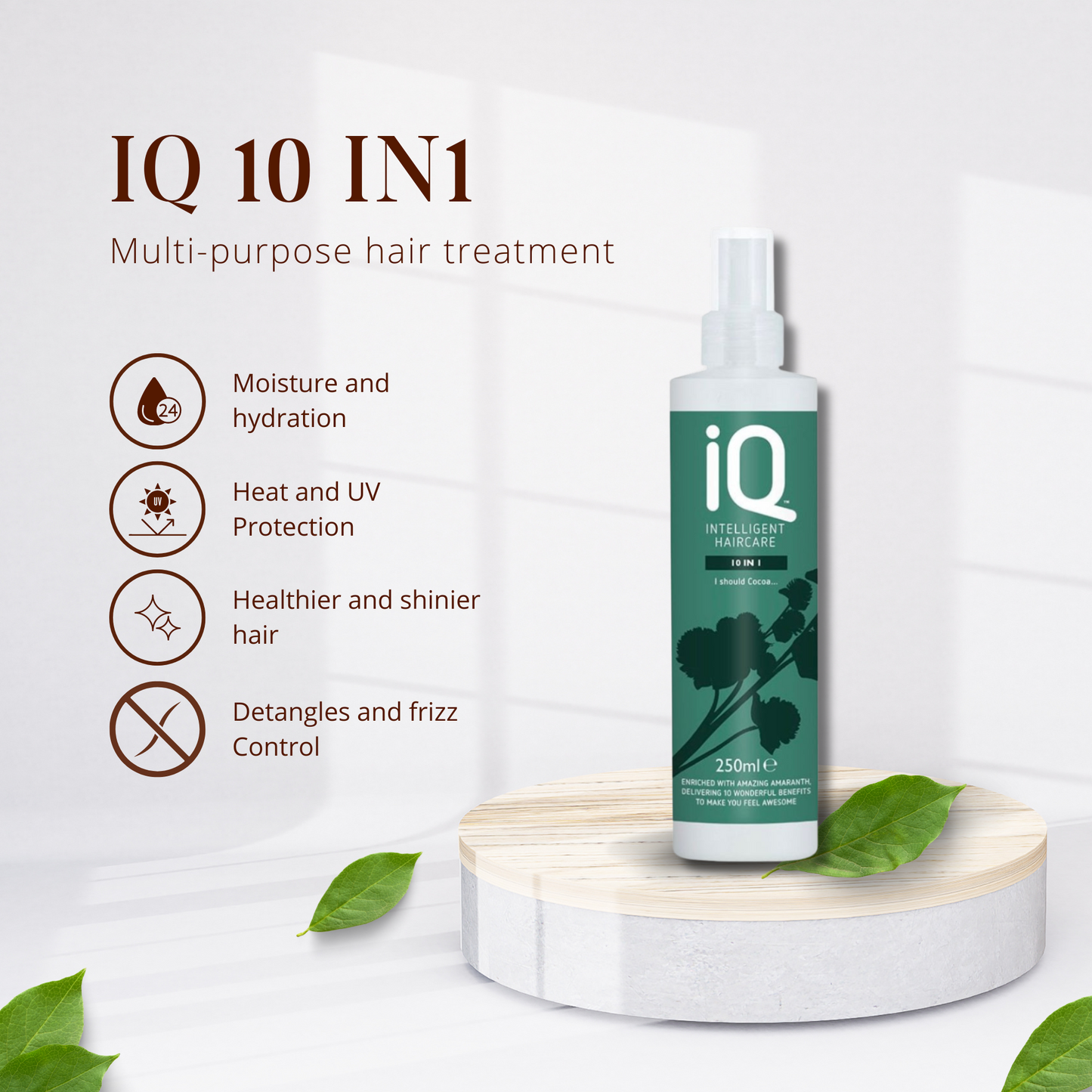 IQ Intelligent Haircare Intense Moisture Shampoo, Conditioner & 10-in-1 Treatment Spray