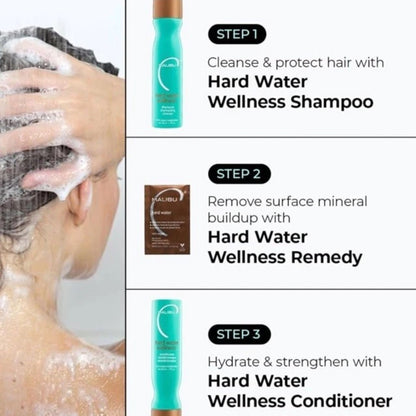 Malibu C Hard Water Wellness Treatment Kit – Hair Clarifying System