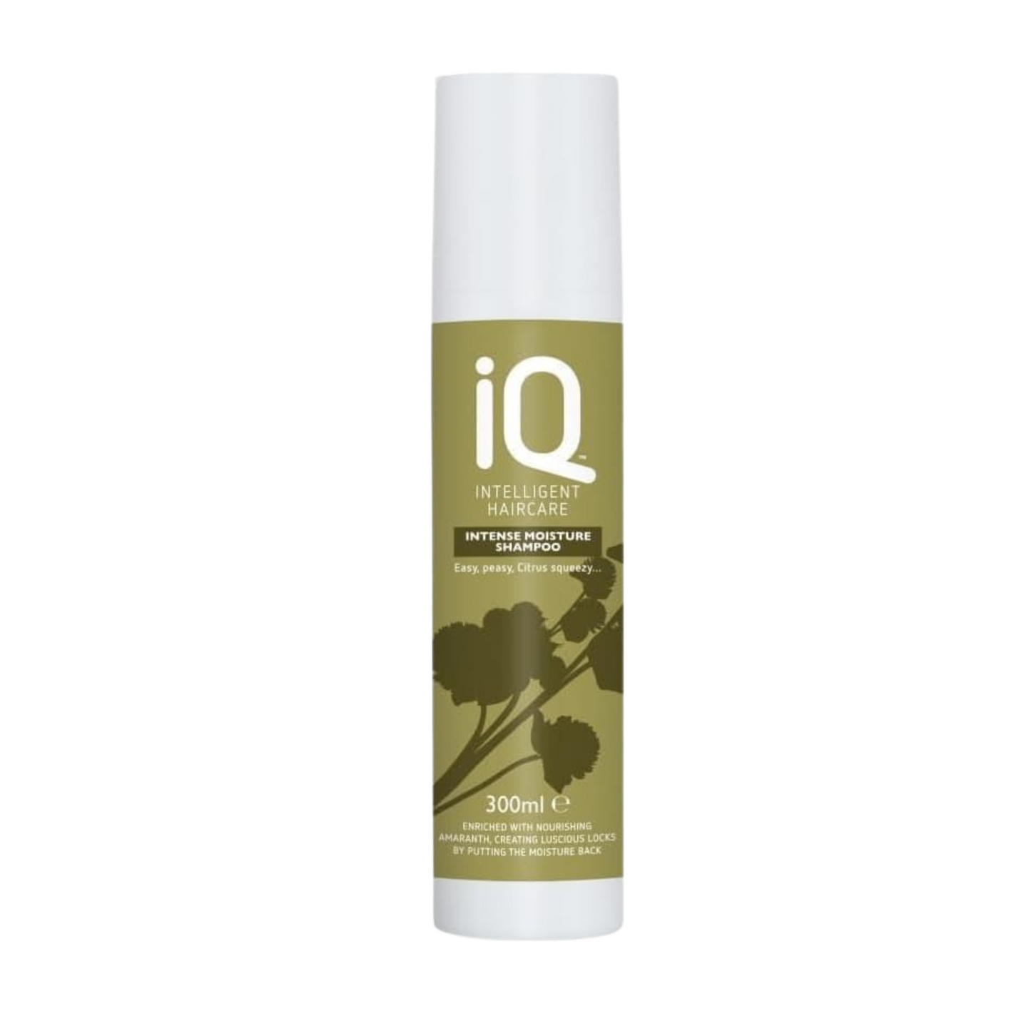 IQ Intelligent Haircare Intense Moisture Shampoo 300ml and Conditioner 300ml Set with Detangling Brush