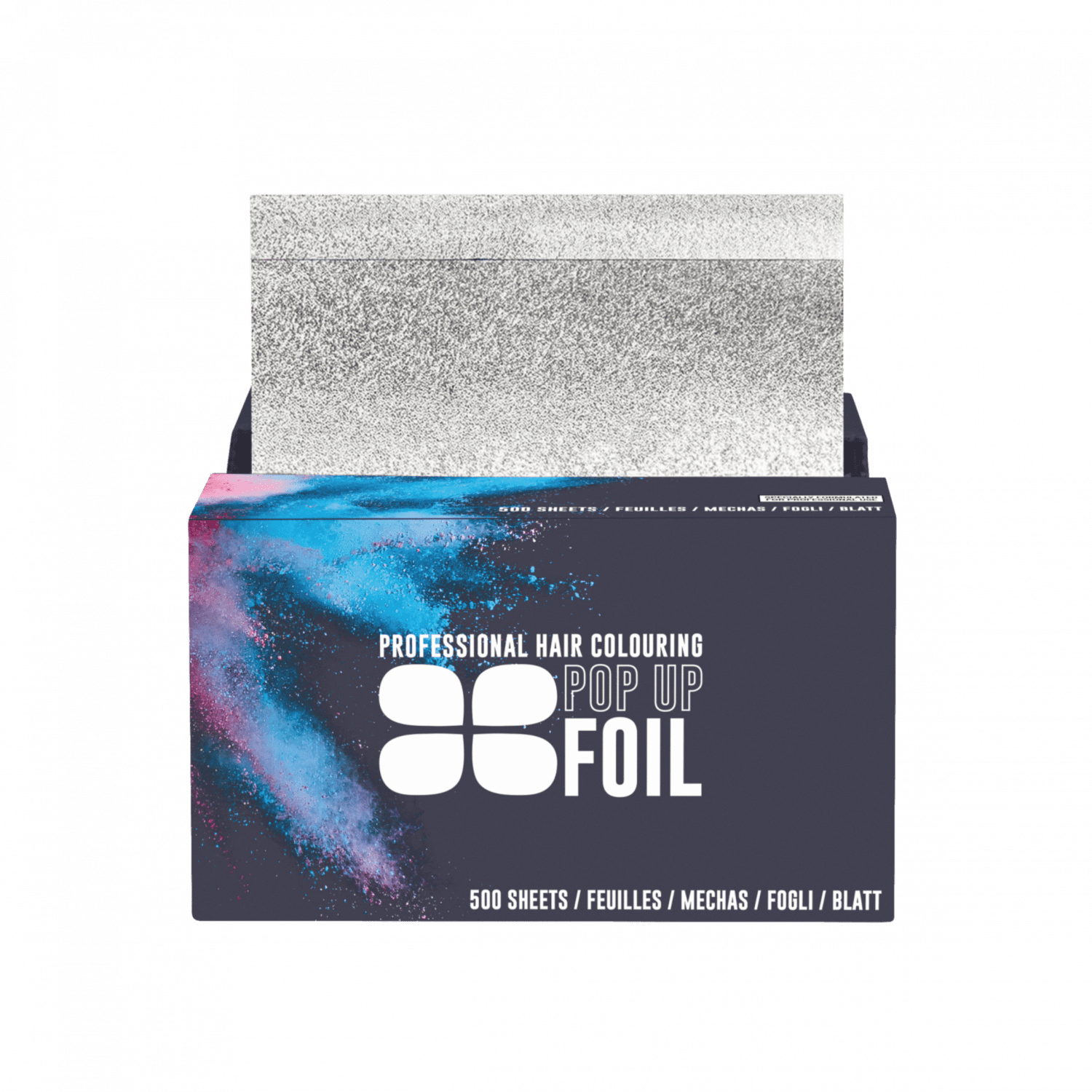 Fromm Color Studio 9x10.75 Inch Pop-Up Foil Sheets - 500 Pack, Lightweight Aluminum For Hair Coloring