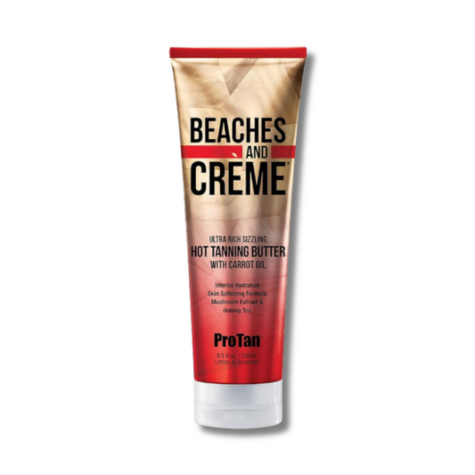 Pro Tan Beaches and Creme Ultra Rich Sizzling Hot Tanning Butter with Carrot Oil (250ml)