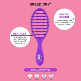 Wet Brush Speed Dry Detangle Hairbrush - Purple